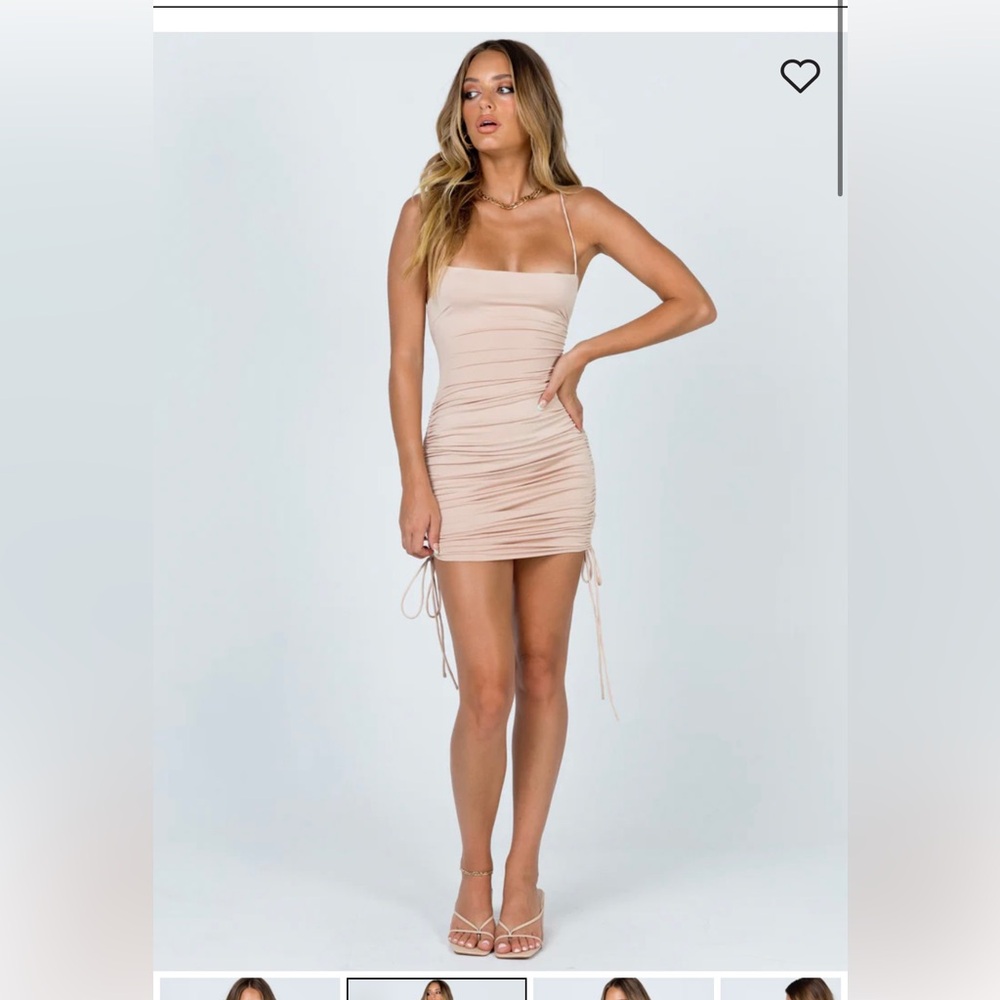 Princess Polly Maeve Mini Dress in Beige